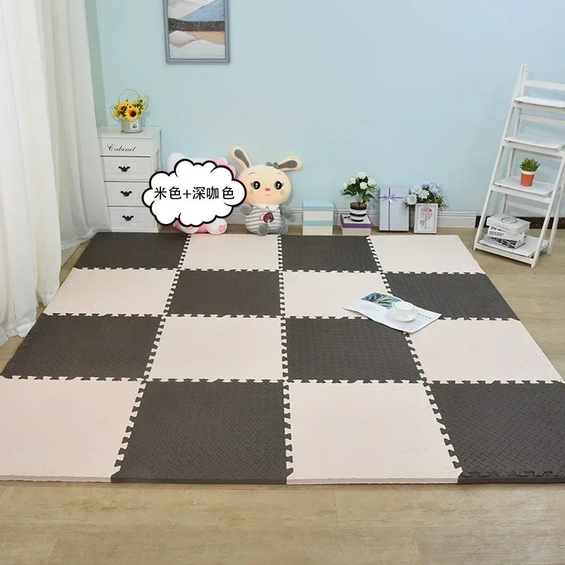 4-16PCS Interlocking Baby Play Mat Thick Soft Carpet Floor Mat Children Room Activities Mat For Baby Kids Carpet Mats Foam Rug