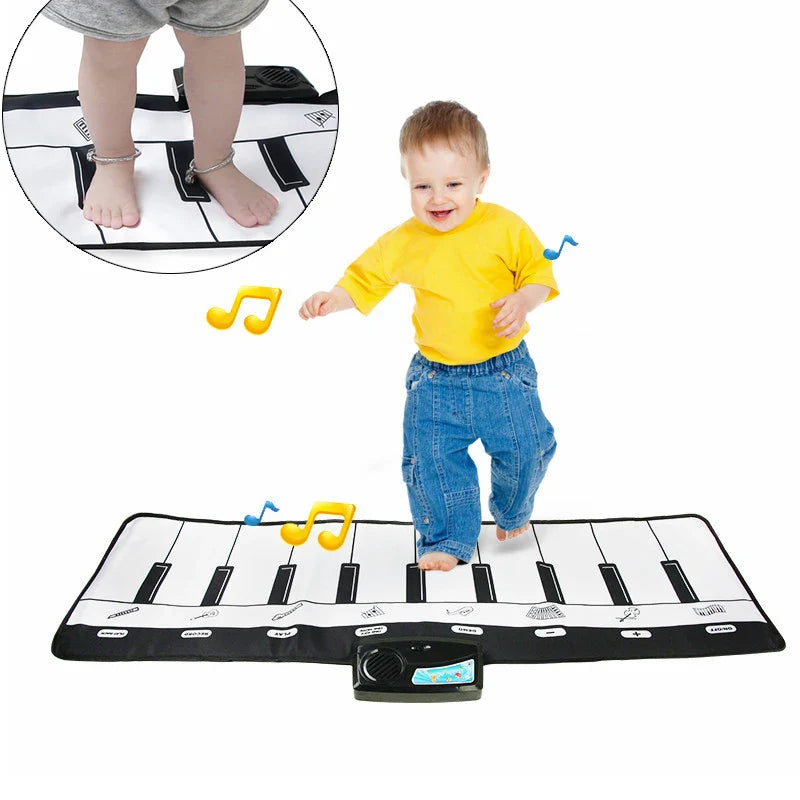 Piano Mat for Kids Children Fitness Keyboard Play Music Carpet Toddlers Music Instrument Toys Educational Toys Gift for Girl Boy