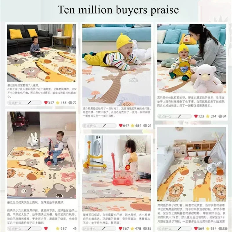 200x180cm/180x150cm Baby Crawling Play Mats Non-toxic High-quality EPE Baby Activity Gym Carpet Baby Game Children's Safety Rug