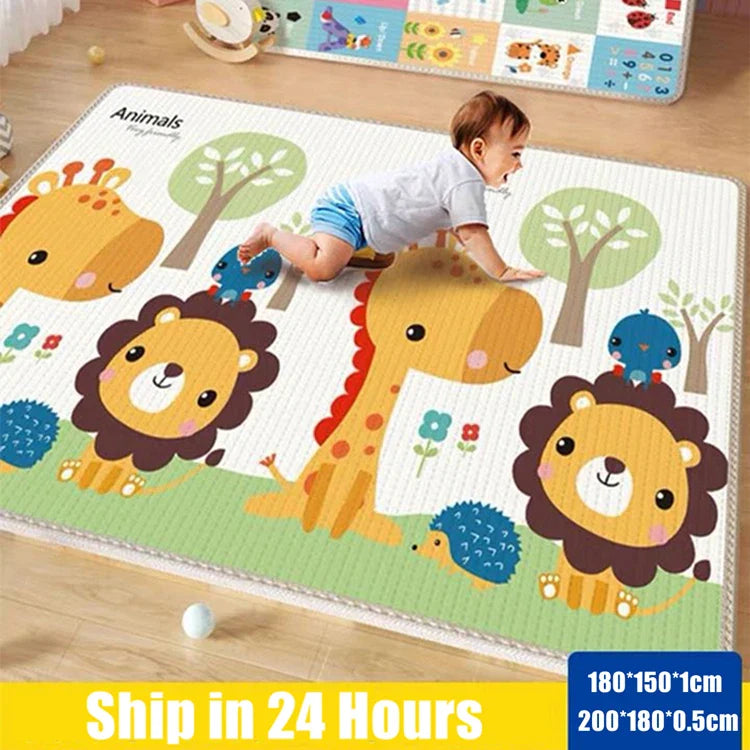 200x180cm/180x150cm Baby Crawling Play Mats Non-toxic High-quality EPE Baby Activity Gym Carpet Baby Game Children's Safety Rug