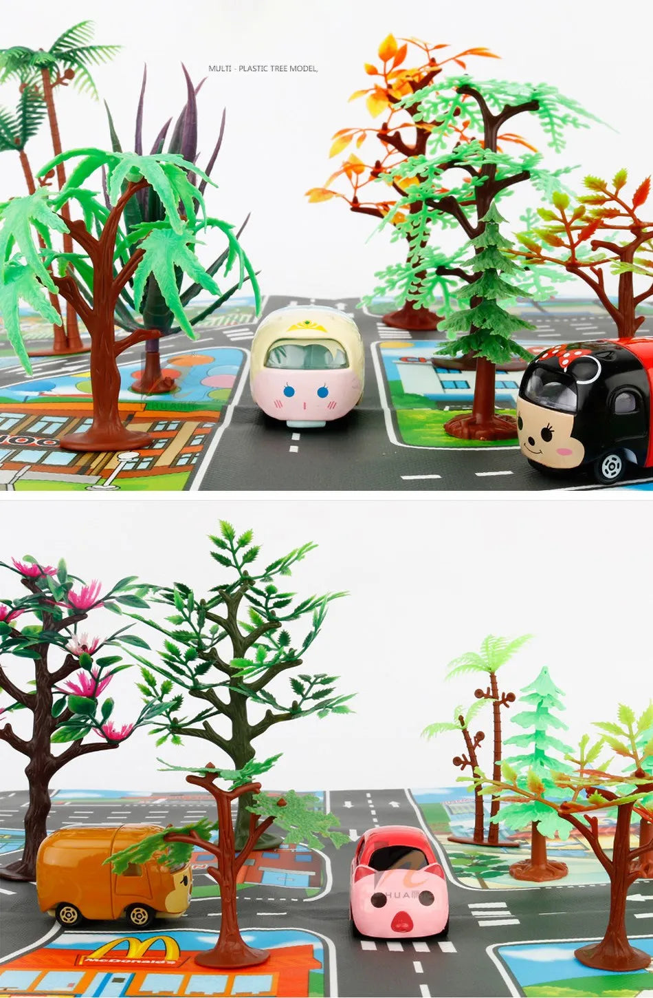 100x130 Kids Playmat Farm Road Portable Map Baby Educational Rugs Toddler Dinosaur Waterproof Play Mat Crawling Non-Toxic Carpet