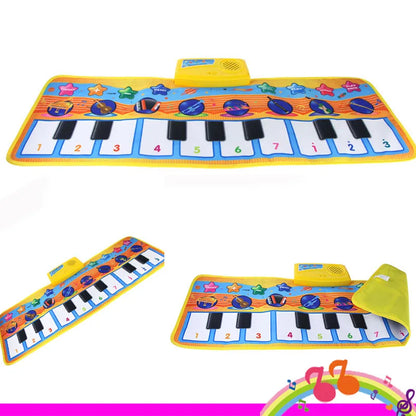 Piano Mat for Kids Children Fitness Keyboard Play Music Carpet Toddlers Music Instrument Toys Educational Toys Gift for Girl Boy