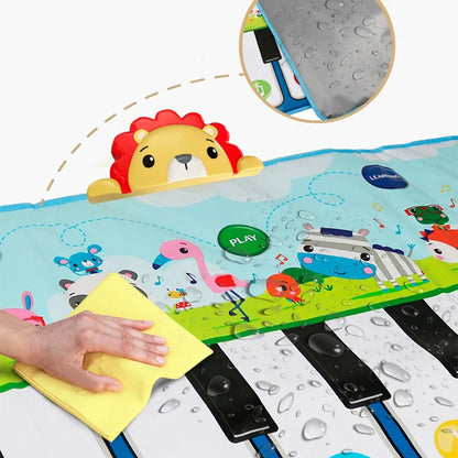 Piano Mat for Kids Children Fitness Keyboard Play Music Carpet Toddlers Music Instrument Toys Educational Toys Gift for Girl Boy