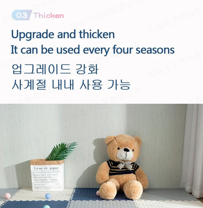 16pcs 30*30cm Puzzle Mat For Children Thick Baby Play Mat Kids Carpet Mats EVA Foam Rug Children Room Activities Mat For Baby