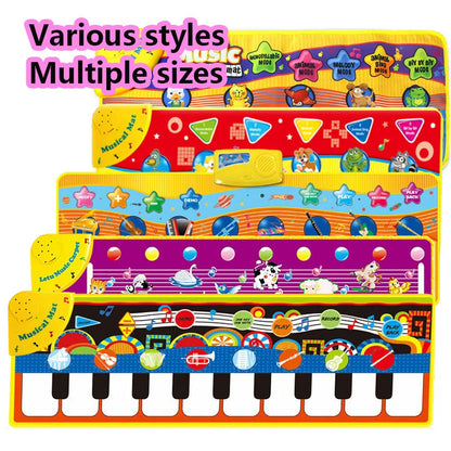 Piano Mat for Kids Children Fitness Keyboard Play Music Carpet Toddlers Music Instrument Toys Educational Toys Gift for Girl Boy