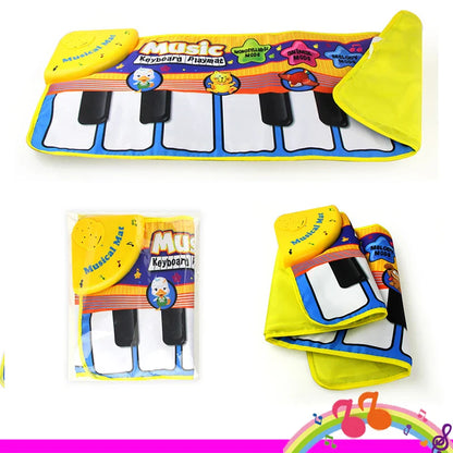 Piano Mat for Kids Children Fitness Keyboard Play Music Carpet Toddlers Music Instrument Toys Educational Toys Gift for Girl Boy