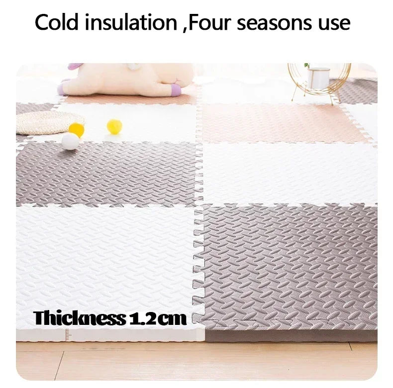 4-16PCS Interlocking Baby Play Mat Thick Soft Carpet Floor Mat Children Room Activities Mat For Baby Kids Carpet Mats Foam Rug